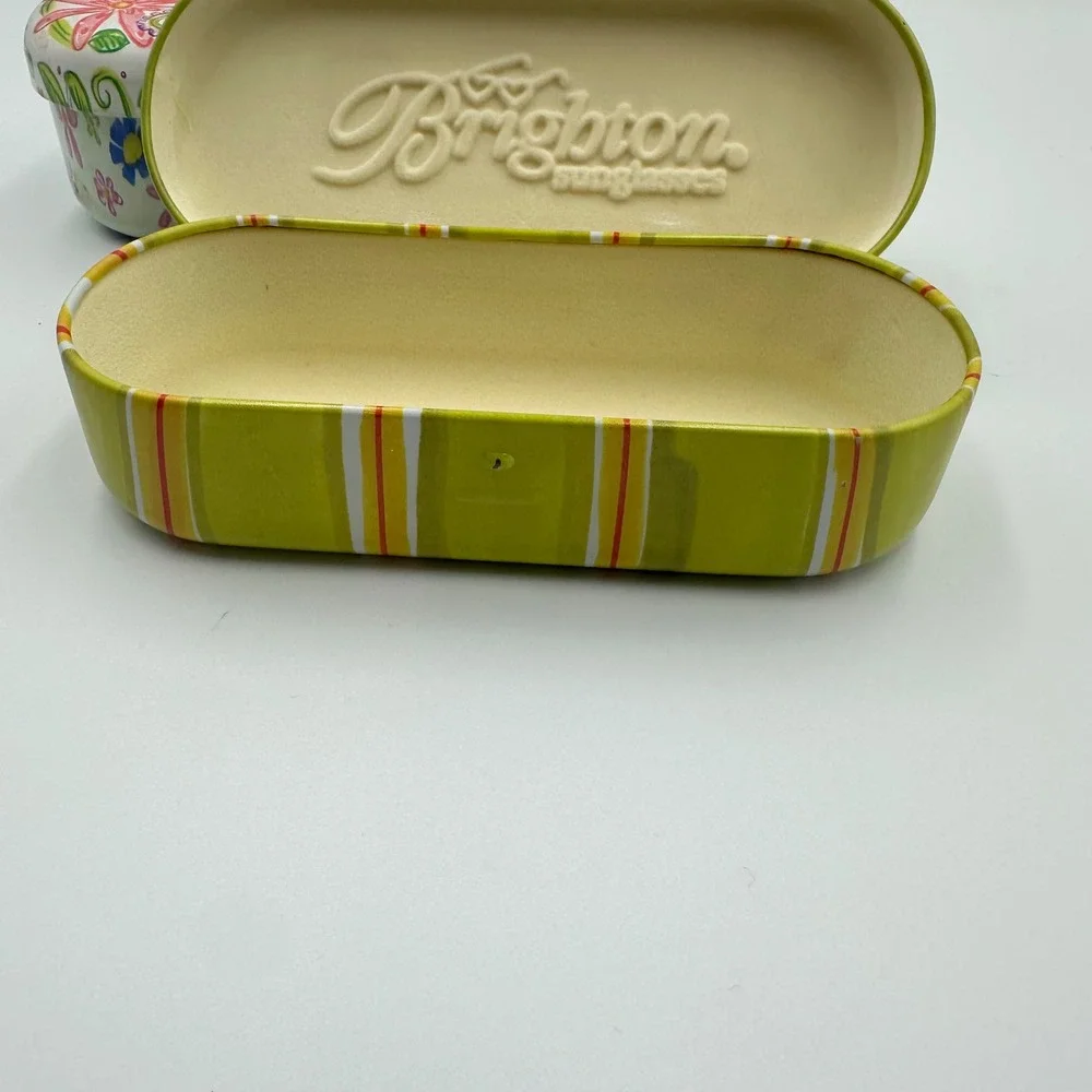 Brighton Hard Shell Eyeglass Cases Set of 2 Floral and Love Typography Designs